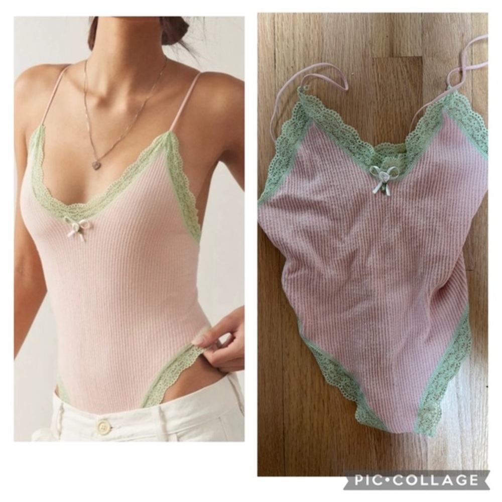 Out From Under 💓 Lace Trim Bodysuit
